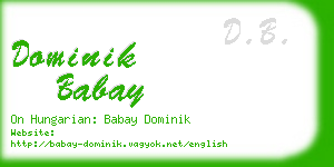 dominik babay business card